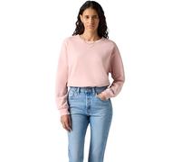 Levi's Women's Sweatshirt Heritage Crew Neck in Cotton, Standard Fit, Pink (H125 Garment Dye Pot), S