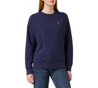 Levi's Women's Sweatshirt Pullover Shirt Standard Crew, Dark Blue, XS