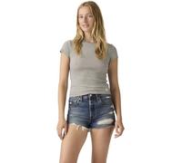 Levi's Women's T-Shirt Dry Goods Pointelle with Stretch, Slim Fit, Black (Patricia Printed Che), M