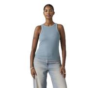 Levi's Women's Tank Top Essential Racer with Stretch, Slim Fit, Blue (Garment Dye Fa191913), M