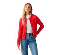 Levi's Women's Tara Super Soft Crew Neck Cardi Cardigan, True red, L
