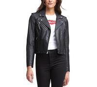Levi's Women's Faux Leather Asymmetrical Motorcycle Jacket, Black, Small