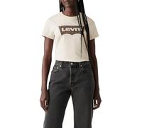 Levi's Women's The Perfect Tee- Chest Batwing Logo T-Shirt, Annessa Cheetah Bw, XXS