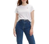 Levi's Women's The Perfect Tee- Core Chesthit Logo T-Shirt, White, XXS