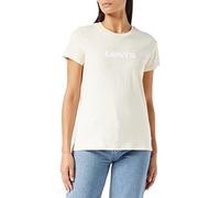 Levi's Women's The Perfect Tee- Large Batwing Logo T-Shirt, Foil Batwing Whitecap Gray, XS