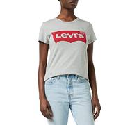 Levi's Women's The Perfect Tee- Large Batwing Logo T-Shirt, Logo Starstruck Heather Grey, XXS