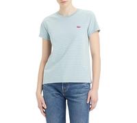 Levi's Women's The Perfect Tee- Striped Chesthit Logo T-Shirt, Yosemite Stripe Arona, XS