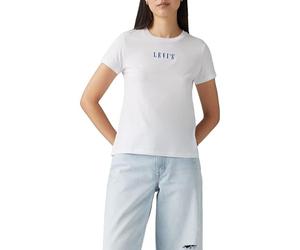 Levi's Women's The Perfect Tee T-Shirt, Serif Emb Bright WHI, S