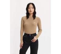 Levi's Women's Crew Rib Sweater Sweatshirt, Travertine, XXS