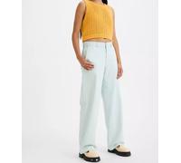 LEVI'S Womens Trousers Baggy Trousers Bootcut Flared Pants Pastel Blue W28 L29