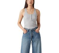 Levi's Women's Vacationer Ribbed Tank Top Starstruck Heather Grey Grey S