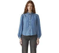 Levi's Women's Western Shirt Journey with Button Placket, Standard Fit, Blue (Vintage Khaki), S