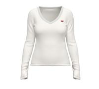 Levi's Womens White Long Sleeve -Neck Baby T-Shirt