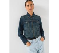 Levi's Zip Original Trucker Denim Jacket, Blue, Size Xs, Women Blue