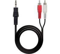 Levitantes 1 x 3.5 to 2 x RCA Stereo Jack Audio Cable Black 1.5m