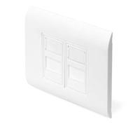 Levitantes Keystone 2 Port RJ45 Straight Outlet Socket Socket Frame + Cap