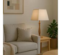 levitantes Lampshade White 35 x 15 x 25 cm Poplin Fabric for E27 Lamp Holder Tapered Design Ideal for Indoor Use