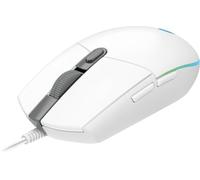 Levitantes USB Gaming Mouse, RGB 8000 dpi, 6 Buttons, Optical, White, Ideal for Video Games and Graphic Design.