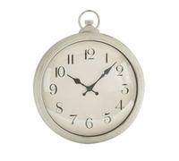 Levitantes White Wall Clock 41x35x5 cm, Continuous Movement, Ideal for Decorating and Giving The time in Living Rooms and Offices, Image