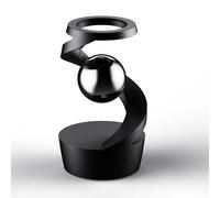 Levitating Gyroscope Ornament, Anti-gravity Rotating Dynamic Balance Desktop Toy, Unique Optical Illusion Effect, Alleviates Stress and Anxiety, Office Desk Decoration. black