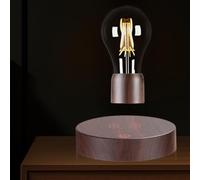 Levitating Light Bulb Lamp, Magnetic Floating Wireless LED Bulb Desk Lamp, Rotating Light Bulb Decorative Table Lamps for Room Decor, Night Lights, Unique Gifts, Office Desk Gadgets