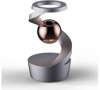 Levitating Magic Floating Ball Spinner - Anti-Gravity Gyro Desk Toy, Calming Focus Gadget for Office Desk, Home Decor, ADHD & Stress Relief (1,grey)