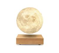 Levitating Moon Lamp Magnetic Floating Natural Wood Smart LED Gingko UK Plug