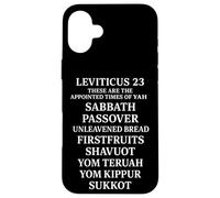 Leviticus 23 Appointed Times Biblical Feasts Case for iPhone 16 Plus