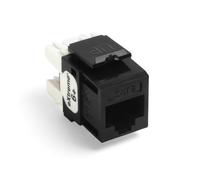 Leviton 61110-BE6 Extreme 6+ QuickPort Connector, CAT 6, Black, 25-Pack