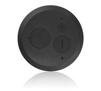 Leviton Concrete Floor Box Black Cover Plate, 1 Screw Cap & 2 Data Caps, FBC1S-E, Black