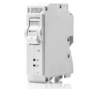 Leviton LB120-DFT 20A 1-Pole Plug-On AFCI/GFCI Branch Circuit Breaker, Thermal Magnetic, 120 VAC, White