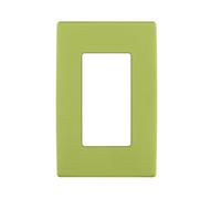 Leviton Renu REWP1-GS One-Gang Screwless Snap-On Wallplate, Granny Smith Apple by Leviton