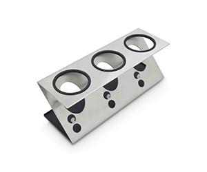 LEVIVO Bottle Holder / Drying Rack for Home Soda Maker Bottles, Glass & PET, Includes a Drip Catcher Tray, Premium Quality, Clever Z Design, Available for 3 Bottles