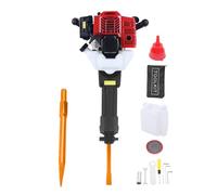 Levkitch 1900W Petrol Demolition Jack Hammer with Pointed,Flat Chisel