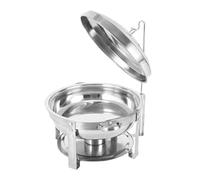 Levkitch 7.5L Chafing Dish Buffet Set Round Buffet Server Food Pan with Lid Food Warmer Chafer for Parties, Wedding, Camping Dinner Banquet
