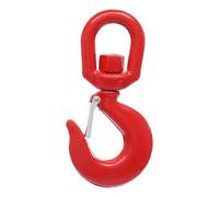Levkitch Alloy Steel Swivel Lifting Hook 360 Degree Rotating Crane Hook with Latch Crane Drop Forged Accessories Swivel Eye Hook Shackle (5 Tons)