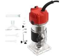Levkitch Electric Router Trimmer,800W Hand Trimmer Wood Router Laminator Joiners Tool,Woodworking Hand Router with Trimmer Base with 6.35mm Router Bit