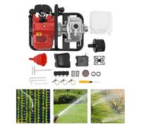 Levkitch Petrol Water Pump 1" 1.7HP 2 Stroke Engine|,30m Water Lift & 135 litres Per Min.Gas Powered Trash Water Transfer Pump for Water Removal, Drainage & Syphoning