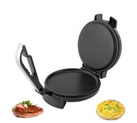 Levkitch Tortilla Maker,10inch Roti Maker Non-stick Hotplate,Pancake Maker 200-260°C Temperature Range Cast Iron Tortilla Press Double-sided Heating