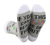LEVLO 1 Pair Physical Therapist Hospital Gift This Physiotherapist is Off Duty Socks Chiropractic Doctor Nurse Crew Socks, Physiotherapist, Small-Medium