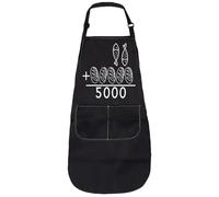 LEVLO 5 Breads And 2 Fish Jesus Cooking Apron Religious Gift for Women Christian Kitchen Apron Christian Baking Cooking Chef Apron (5000 apron3)