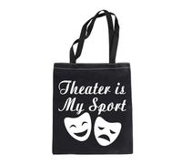 LEVLO Acting Inspired Gift Theatre Bags Theater Is My Sport Shopping Bags Tote Bags For Performance Actress Actors Director (Theater Is My Sport)