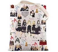 LEVLO Alison Tote Bag Spencer & Hannah & Aria & Emily Fans Gift Alison Dilaurentis Shoulder Bag Little Liars TV Show Merch, -a Pretty Tote Bag, M