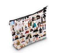 LEVLO American Story Makeup Bag Horror Story Fans Gift Horror TV Show Character Zipper Pouch Bag Horror Story Series Merch, Murde Bag