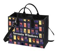 LEVLO Arconia Windows Tote Bag Only Murders Inspired Gift Kono & Mabel & Oliver & Charles Shoulder Bag For TV Show Fans, Arconia Windows Lt
