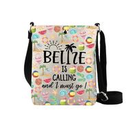 LEVLO Beach Summer Holiday Crossbody Bag Carribean Country Gifts Belizeans Gifts Belllize Vacation Purse Shoulder Bag (BEL cb2)
