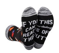 LEVLO Best Cardiology Cardiologist Gift This Cardiologist Is Off Duty Cotton Socks Graduation Gifts Appreciation Gift (UK, Alpha, S, M, Regular, Regular, Cardiologist)