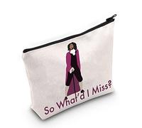LEVLO Broadway Thomas Jefferson Cosmetic Make Up Bag Gift for Musical Theatre Fans So What'd I Miss Thomas Make Up Zipper Pouch Bag, So What'd I Miss, Cosmetic Bag