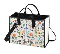 LEVLO Cartoon Game Canvas Tote Bag - Fans Gift Link Essentials Shoulder Bag Merchandise, Link Lt, M