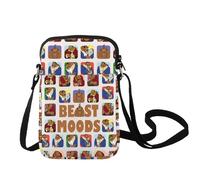 LEVLO Cartoon Prince Crossbody Bag Fairy Tales Movie Fans Gift Cartoon Prince Moods Shoulder Bag Fairy Tales Merch, Beast C Bag